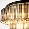 Kristallplafond 80cm Svart/Krom - Verona