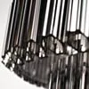 Kristallplafond 80cm Svart/Krom - Verona
