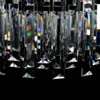 Kristall Lampa Ø55cm Monaco Svart