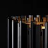 Kristall Lampa Ø55cm Monaco Svart