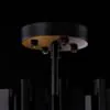 Kristall Lampa Ø55cm Monaco Svart
