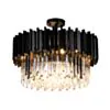 Kristall Lampa Ø55cm Monaco Svart