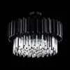 Kristall Lampa Ø55cm Monaco Svart