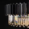 Kristall Lampa Ø75cm Monaco Svart