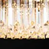 Kristall Lampa Ø75cm Monaco Svart