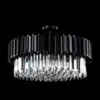 Kristall Lampa Ø75cm Monaco Svart