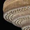 Stor Plafond Kristall Ø150cm Marbella Guld