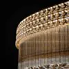 Stor Plafond Kristall Ø150cm Marbella Guld