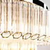 Kristallplafond 80cm Klar/Krom - Verona
