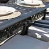 Matgrupp Utomhus 10 stolar Svart Aluminium - Portofino 280cm