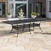Matgrupp Utomhus 10 stolar Svart Aluminium - Portofino 280cm