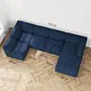 U-modulsoffa Höger 343cm Blå - London