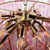Kristallkrona Ø75cm Rosa/Mässing - Cagliari