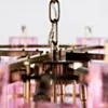 Kristallkrona Ø75cm Rosa/Mässing - Cagliari
