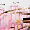 Kristallkrona Ø75cm Rosa/Mässing - Cagliari