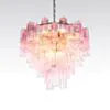 Kristallkrona Ø75cm Rosa/Mässing - Cagliari
