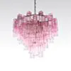 Kristallkrona Ø75cm Rosa/Mässing - Cagliari