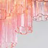 Kristallkrona Ø58xH50cm Rosa/Mässing  - Cagliari