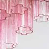 Kristallkrona Ø58xH50cm Rosa/Mässing  - Cagliari