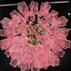 Kristallkrona Ø58xH50cm Rosa/Mässing  - Cagliari