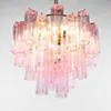 Kristallkrona Ø58xH50cm Rosa/Mässing  - Cagliari