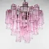 Kristallkrona Ø58xH50cm Rosa/Mässing  - Cagliari