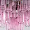 Kristallkrona Ø58xH50cm Rosa/Mässing  - Cagliari