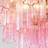 Kristallkrona Ø58xH50cm Rosa/Mässing  - Cagliari