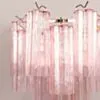 Vägglampa Kristall Rosa/Krom - Cagliari