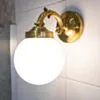 Vägglampa Mässing - Rosendal