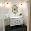 Rund Guldspegel 60x80 Antik Stil - Antoinette