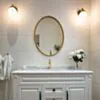 Rund Guldspegel 60x80 Antik Stil - Antoinette