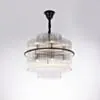 Taklampa Kristall Ø60cm Milan Svart