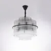 Taklampa Kristall Ø60cm Milan Svart