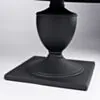 Matgrupp Utomhus Runt Bord Svart Aluminium 6 stolar - Salerno Ø122cm