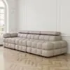 Soffa 3-sits 288cm Sand Armstöd Vänster - Paris