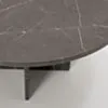 Soffbord Ø80cm Grå Marmor - Matisse