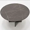 Soffbord Ø80cm Grå Marmor - Matisse