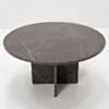 Soffbord Ø80cm Grå Marmor - Matisse