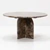 Soffbord Ø80cm Brun Marmor - Matisse
