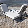Solsäng Svart Aluminium Amalfi