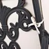 Solsäng med hjul Svart Aluminium Toscana