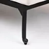 Solsäng med hjul Svart Aluminium Toscana