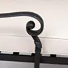 Solsäng med hjul Svart Aluminium Toscana