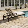 Solsäng Svart Aluminium – St Tropez