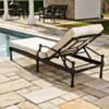 Solsäng Svart Aluminium – St Tropez