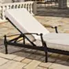 Solsäng Svart Aluminium – St Tropez
