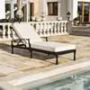 Solsäng Svart Aluminium – St Tropez