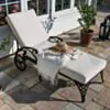 2-Pack Solsängar & Sidobord - Salerno