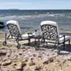 Solsäng Svart Aluminium Amalfi